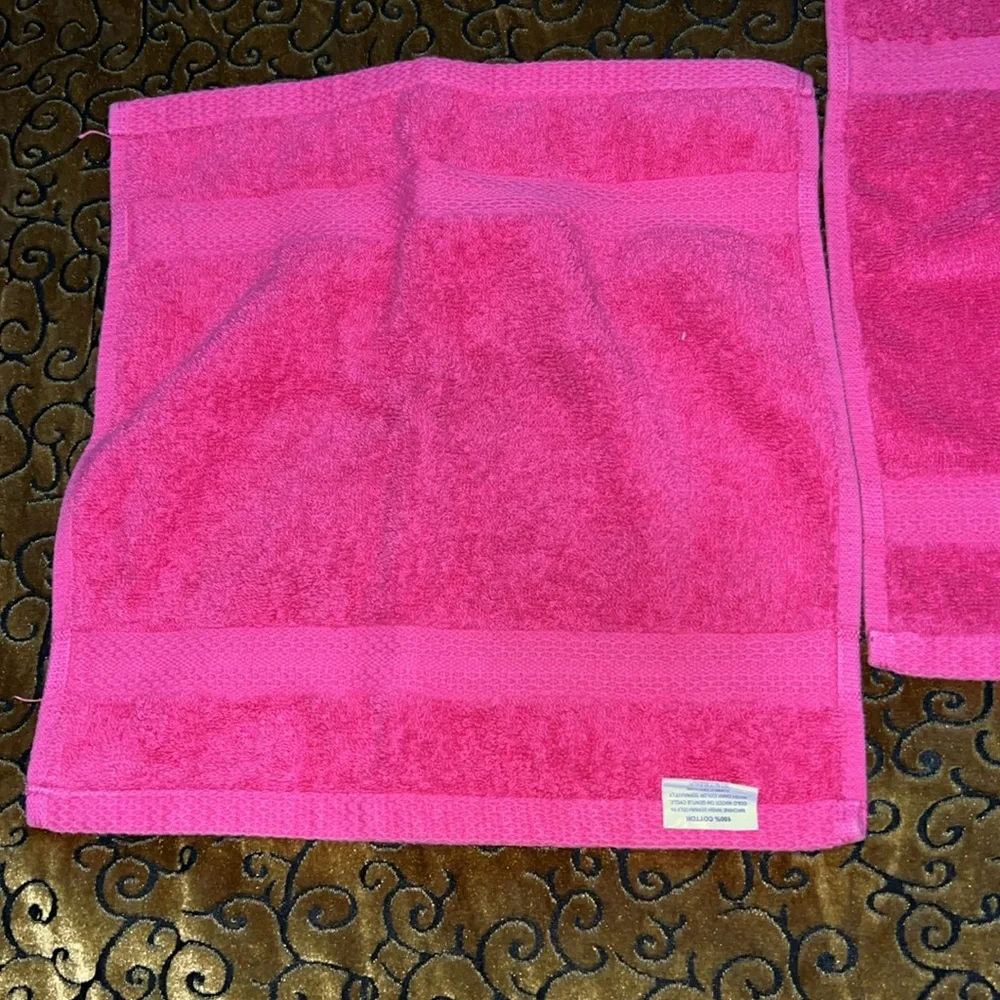 Pink Bath Towel Rags